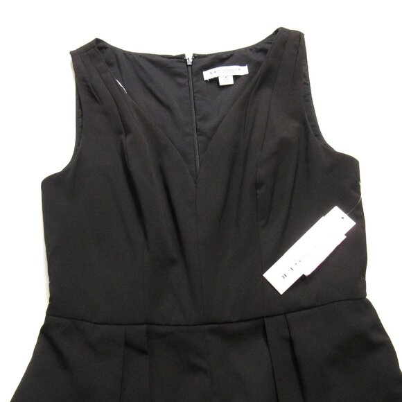 NWT Kay Unger Avery Ashlyn in Black Stretch Crepe Walk Through Maxi Jumpsuit 8 - Picture 8 of 12